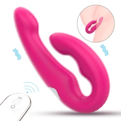 Double Heads Dildo Vibrators Sex Tooys Butt​ Plug for Women Couple Exotic Accessories clitoris Vagina Massager Oral Stimulator