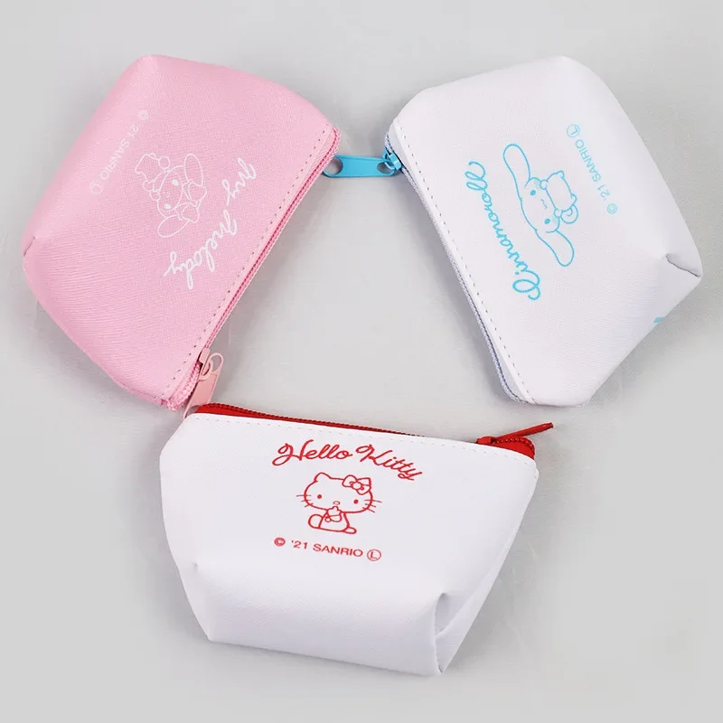 Hello Kitty Cute Cosmetic Bags Storage Box Sanrio Make Up Case Lipstick Bag Kawaii Anime Pencil Pouch Coin Purses Melody Wallet