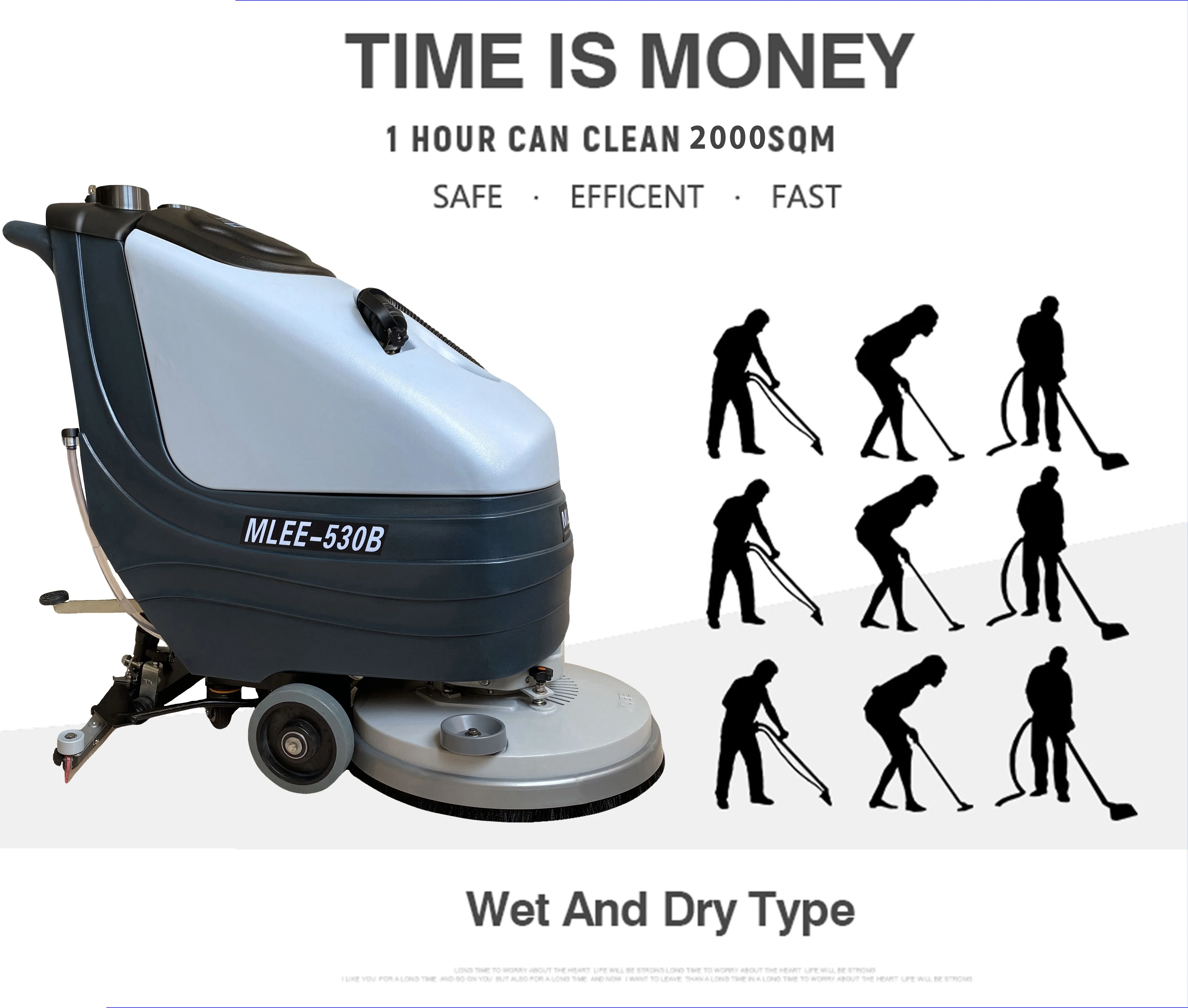 Скруббер для ходьбы за пол, промышленное оптовое оборудование для автоматической чистки