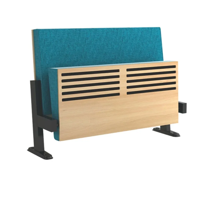 

Auditorium sofa, soft bag solid wood light luxury cushion card seat, folding chair