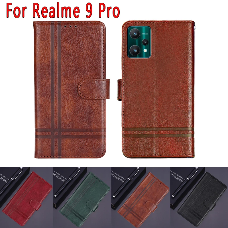 New Coque Cover For Realme 9 Pro Case Magnetic Card Flip Leather Wallet Phone Book For Realme9 Pro чехолна Bag RMX3471 RMX3472