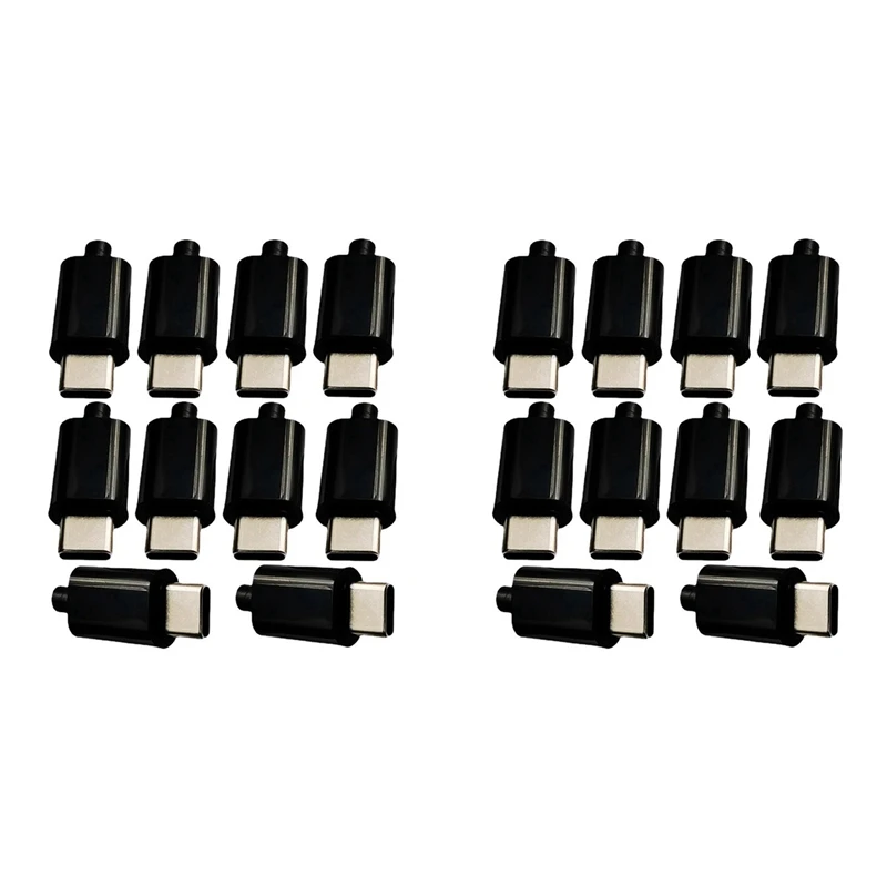 N75R-20Pcs 12V PD/QC Decoy Board Fast Charge Module With Shell PD 2 3.0 DC Trigger USB Type-C Male QC4 Charge Connector Black