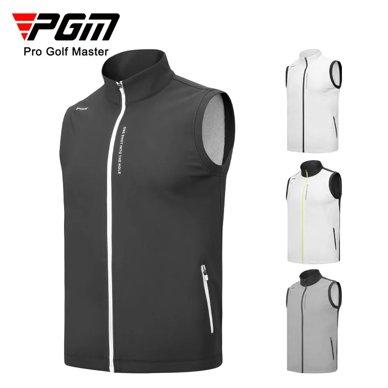 

PGM Golf Men's Vest Coat Jackets Light Absorbing and Heat Absorbing Sportswear in Autumn and Winter Golf Wear for Men YF523