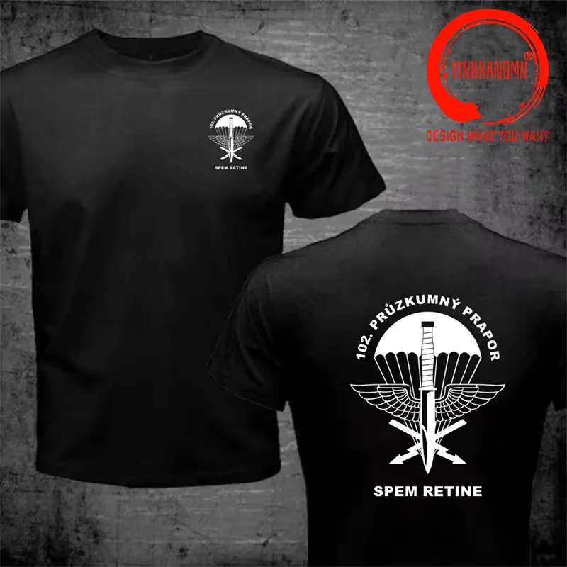 Funny Design 102nd Recon Battalion Czech Army Special Forces Paratroopers Shirt Men Fashion Trendy Casual Clothing Stylish Tees