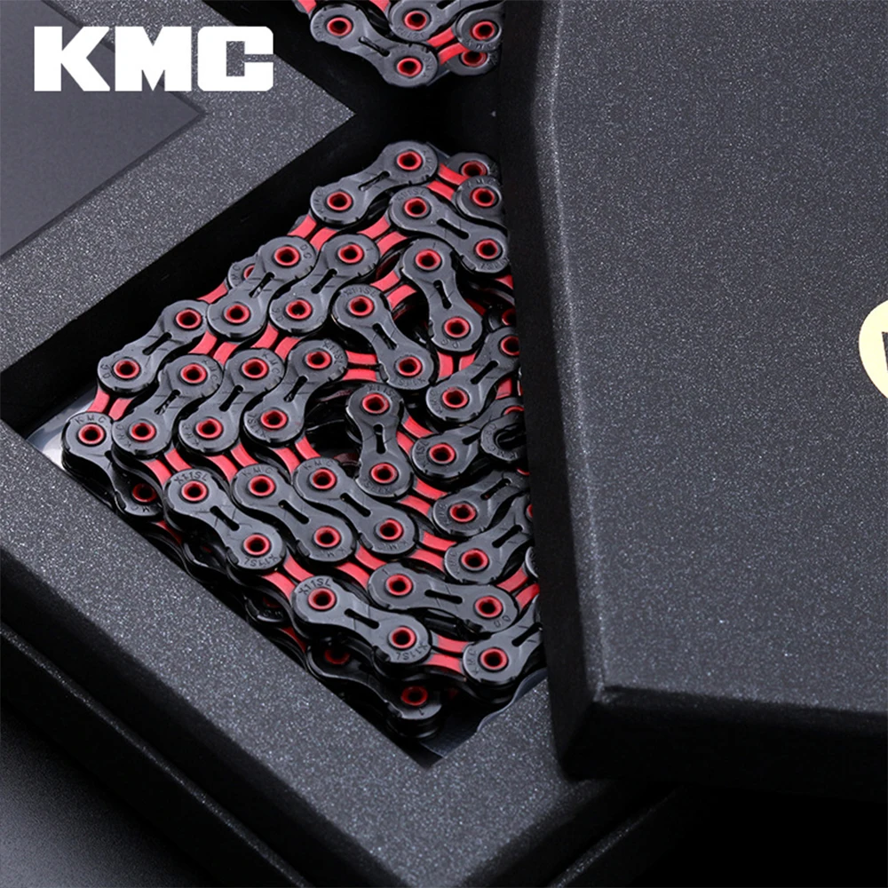 KMC DLC 11 Speed MTB Bike Diamond Chains Ultralight Black Red 116/118L X11 Mountain Bicycle Chains For Shimano Sram Campagnolo