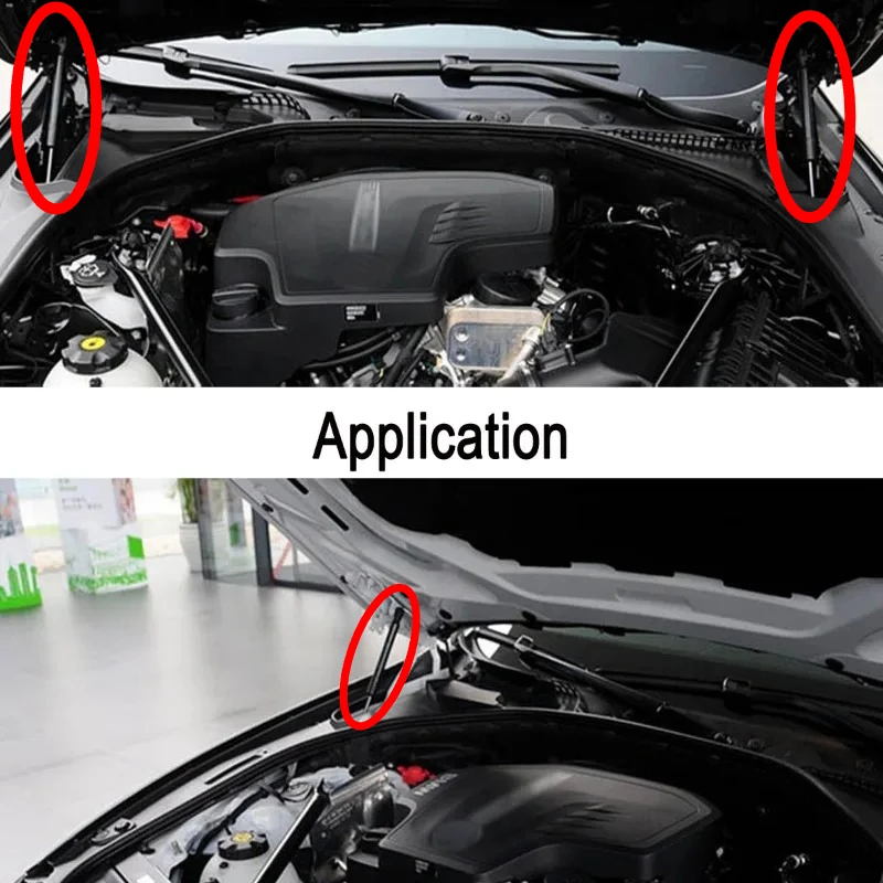 

1set Car Hood Lift Support Struts Gas Spring Dampers for BMW 5 Series F10-F13 F06 M5 M6 51237309119 51237309117 PM3837 SG402062