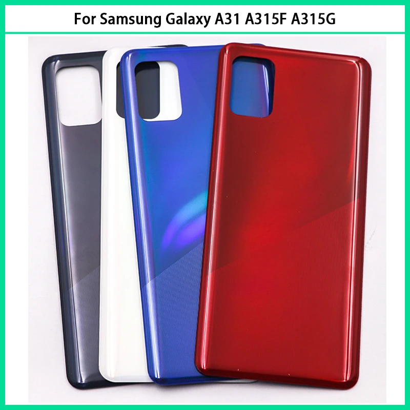 For Samsung Galaxy A31 A315F A315G A315N A315 Full Housing Middle Frame A31 Battery Back Cover Rear Door With Adhesive Replace