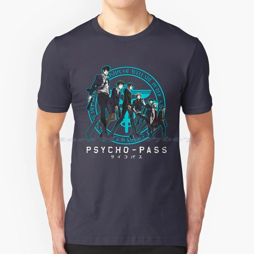 Pyyscho-Pass T Shirt 100% Cotton Tee Pyyscho Pass Psychopath Akane Tsunemori Japanese Anime Akira Amano Mamoru Oshii Blade