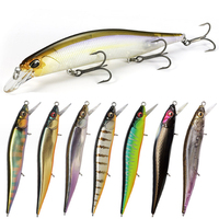 Mini floating Minnow Fishing Lures with Noise Ball 98mm 10.5g Crankbait Wobblers Swimbait Artificial Hard Baits Bass sea Fishing