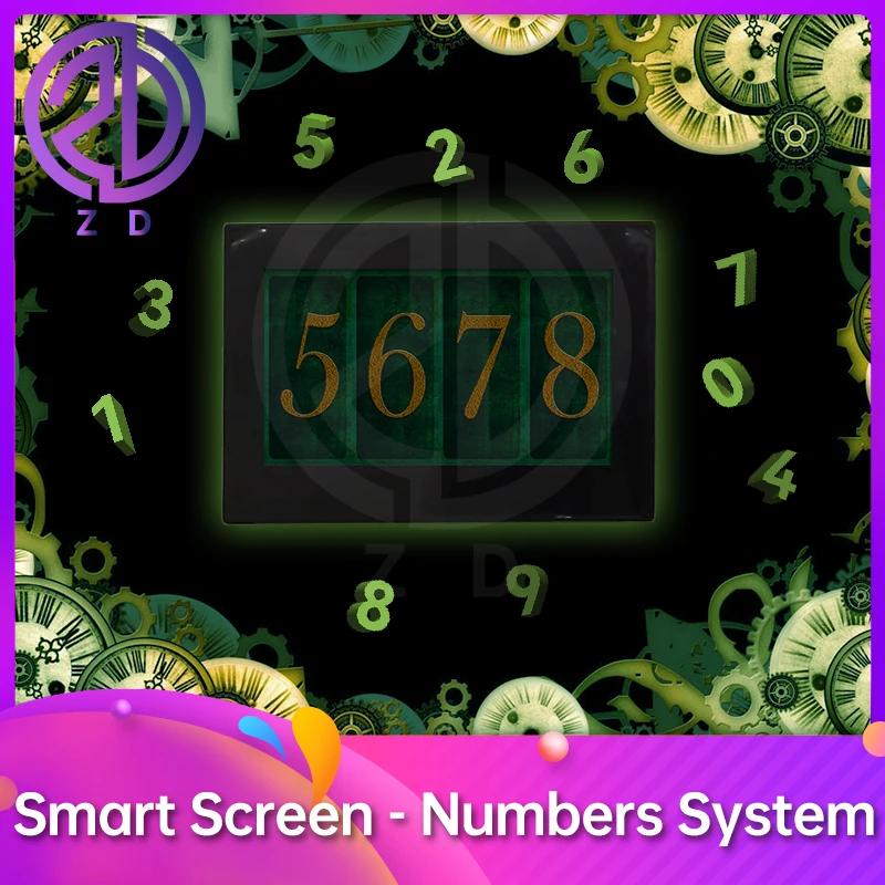 

Smart Screen Numbers System Real Life Escape Room adjust the 4 numbers to right ones to unlock ZD escape game prop