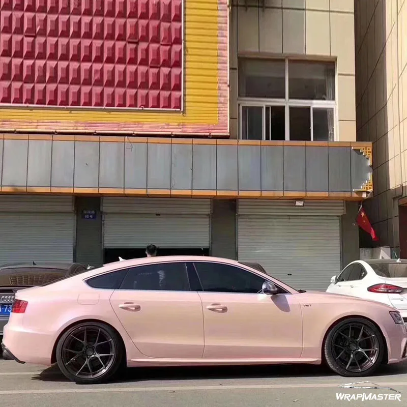 

Magic Twin Color Candy Pink Vinyl Wrap Sheets Car Wrap Sheets Auto Body Decal Wrap Film Easy Apply Air-Escape Perforation