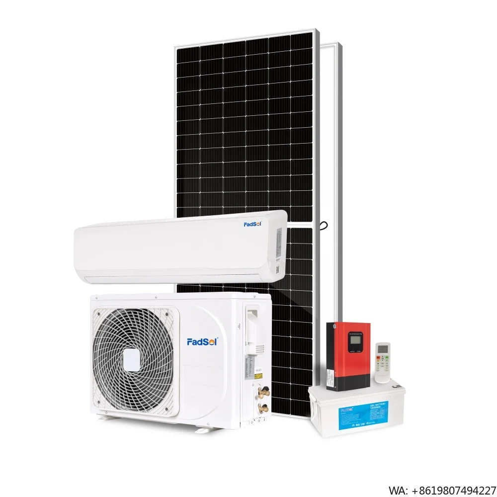 12000btu 1.5hp 1ton 100% Solar DC 48V Battery Powered Off Grid Split Solar Air Conditioner for Home Price