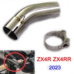 For KAWASAKI Ninja ZX-4R ZX-4RR ZX4R ZX4RR 2023 Years Motorcycle Exhaust Escape Moto Middle Link Connect Pipe