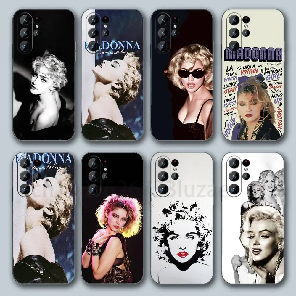 M-Madonna   For Samsung Galaxy S26 S25 S24 S23 S22 S21 FE Plus Ultra Cover TPU Shockproof Phone Cover S 25 24 23 22