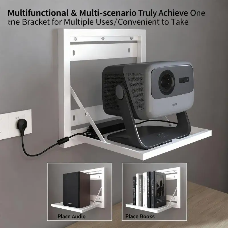 652F High Strength Projector Mount Space Efficient Designs Bracket for 22.5x22.5cm