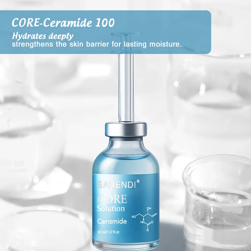 Sanendi Exo - CORE مركب الببتيد حمض الهيالورونيك ترطيب الوجه ترطيب مهدئ السائل صالون تجميل جوهر
