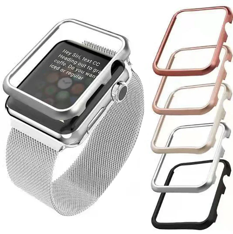 Aluminium Cover for Apple Watch Ultra 49MM9 8 7 6 5 Case 45mm Matte Bumper Frame IWatch Series 6 Se 5 4 3 Protector38 40 42 44mm