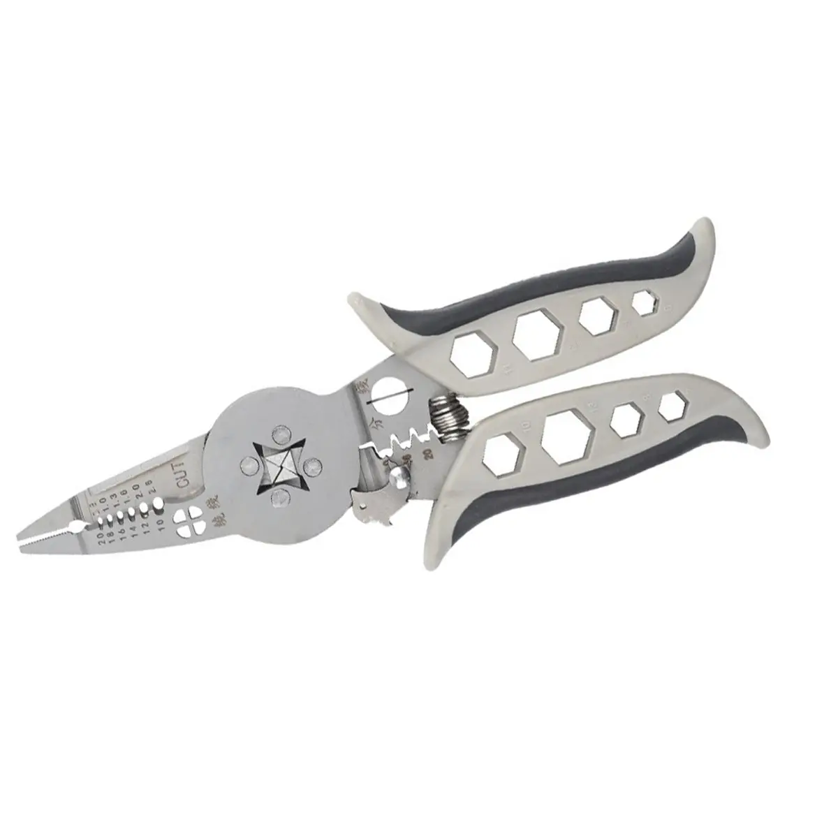 DT57 LATEST MODEL Multi-Functional Crimping Pliers for Wire Stripping, Separation, and Terminal Crimping