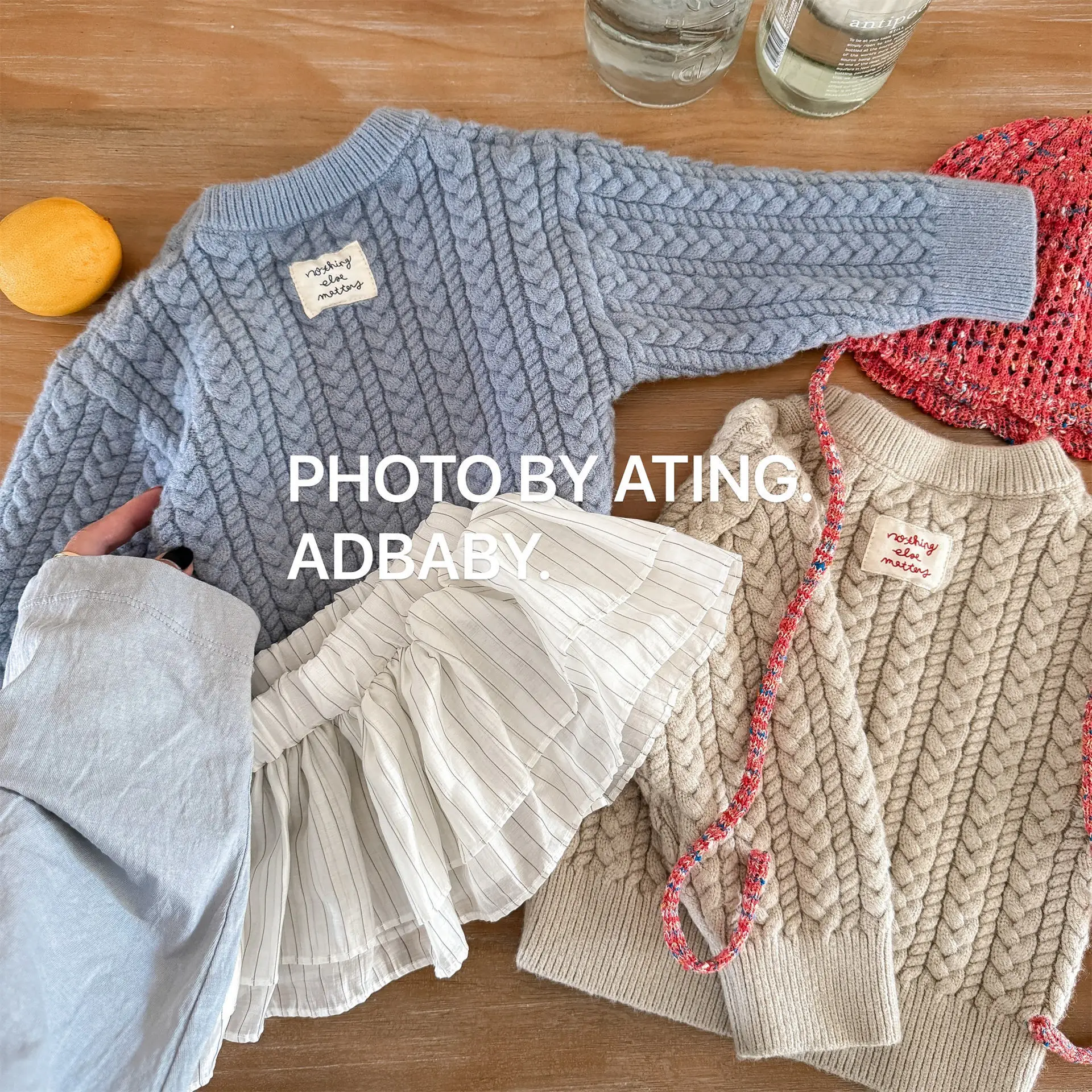 

2025 Fall Winter Kids Sweater Korean Style Boys & Girls Knit Top Long Sleeve Cotton Casual Pullover Warm Outfit 1-8 Years