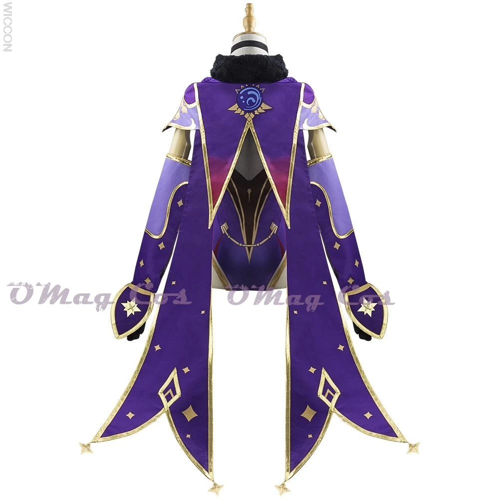 Game Genshin Impact Mona Megistus Astral Reflection Cosplay Costume Special Cute Enigmatic Astrologer