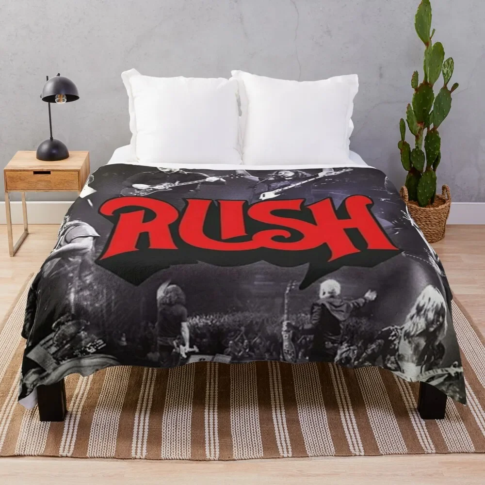 

Concert Tour RushBand Best Moments || 010 Throw Blanket Loose Furrys Plaid Weighted Blankets