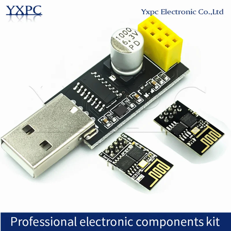 ESP01 Programmer Adapter UART GPIO0 ESP-01 Adaptaterr ESP8266 CH340G USB to ESP8266 Serial Wireless Wifi Developent Board Module