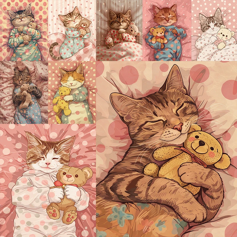 

Cute and Sweet Cat DIY Diamond Painting