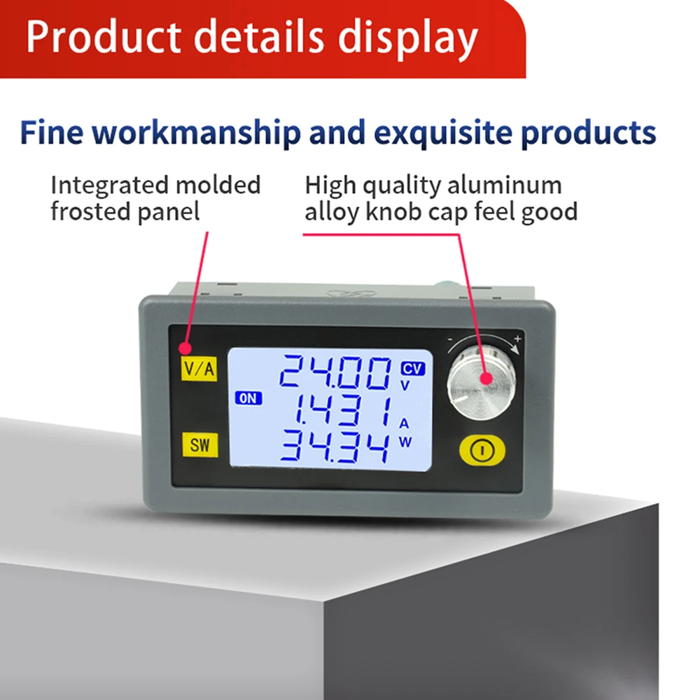 DC DC Buck Boost Converter CC CV 0.6-30V 4A 5V 6V 12V 24V modulo di alimentazione alimentatore da laboratorio regolato regolabile