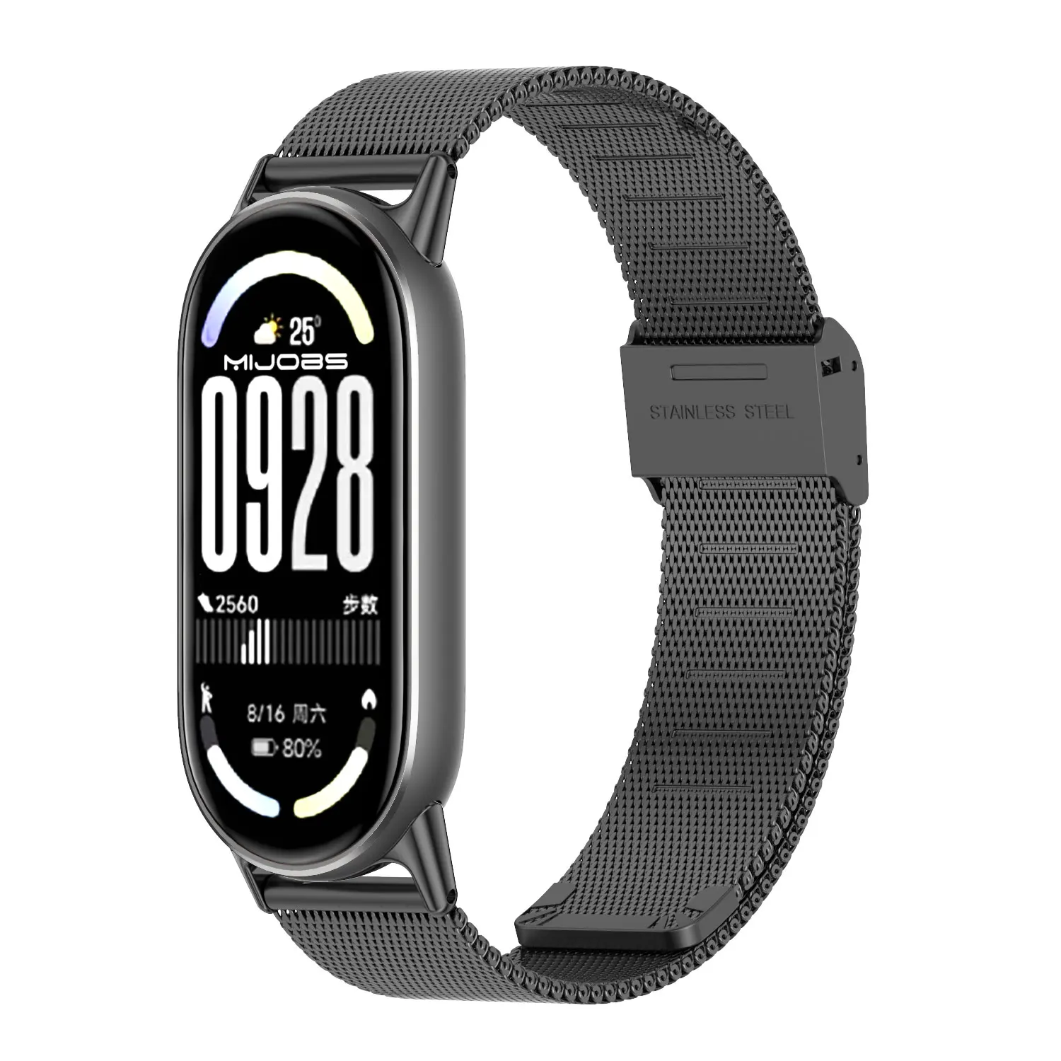 ل Mi Band 10 حزام ل Mi Band 10 9 8 NFC النسخة العالمية معصمه ل Mi Band 9 حزام (استيك) ساعة ل Mi Band 8 الأشرطة المعدنية