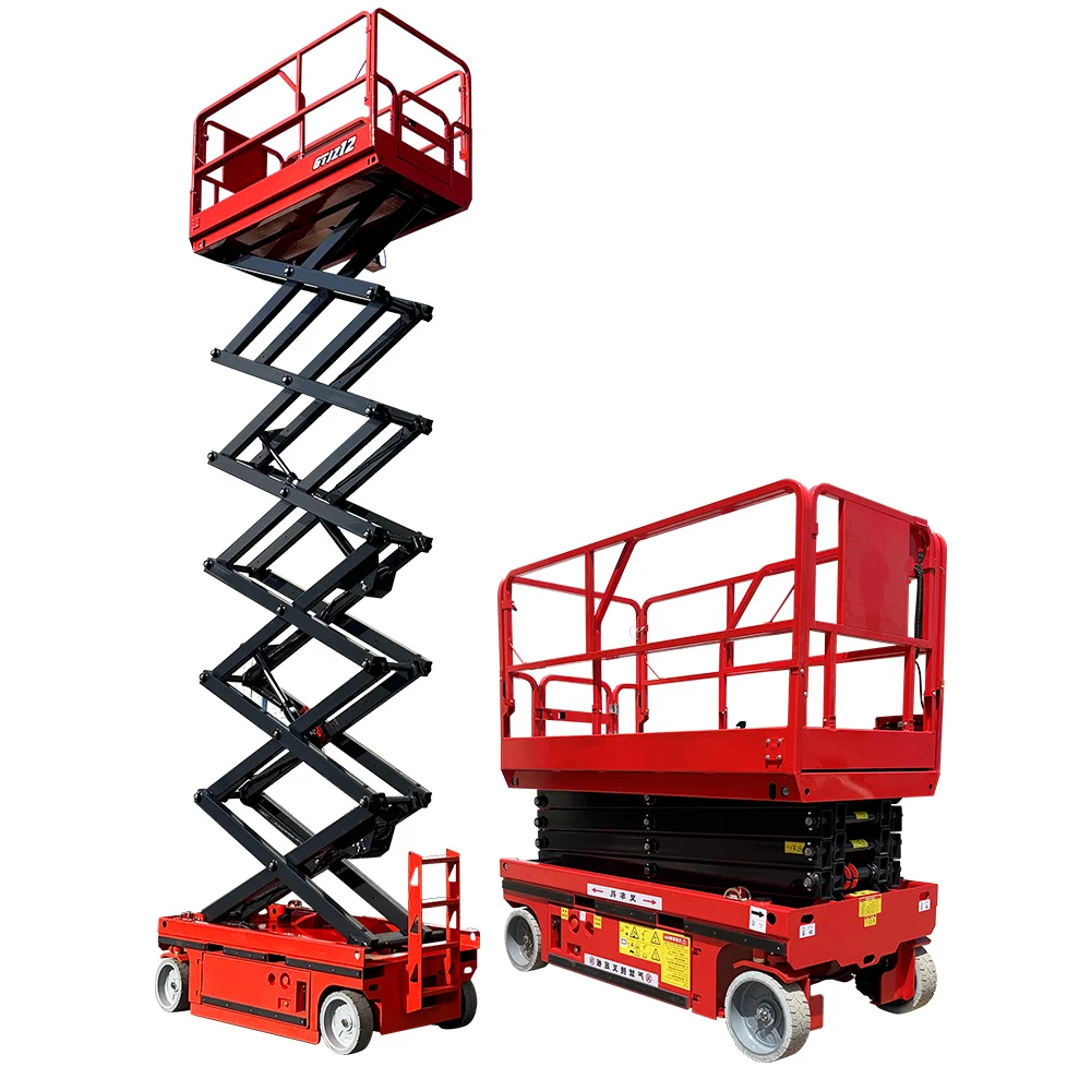 New Mobile Manual 4m-18m Hydraulic Electric Scissor Lift Table Work Platform Construction Lifters Scaffolds