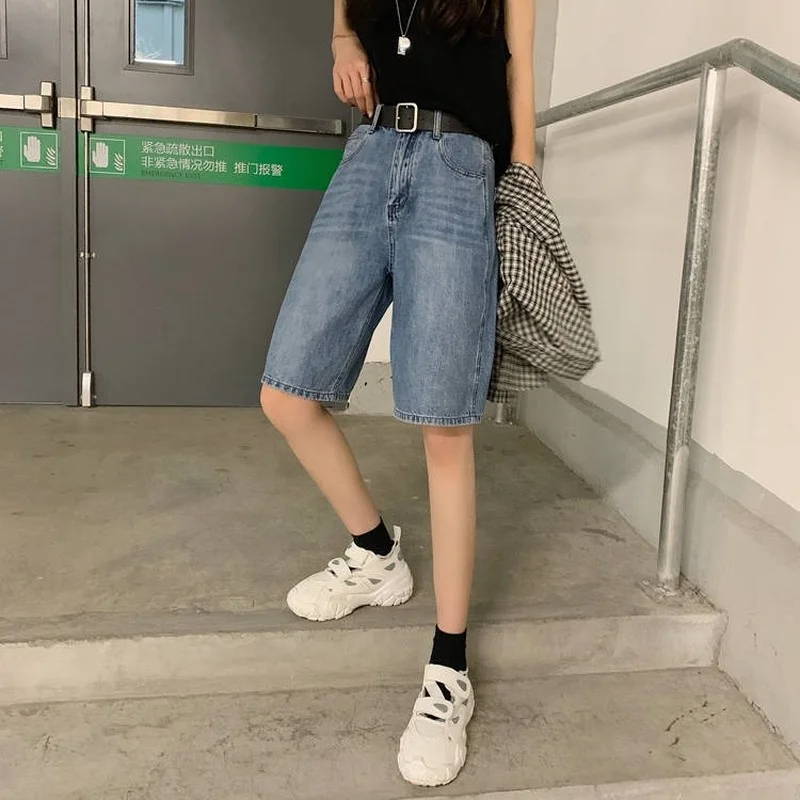 Shorts Women Classic Baggy Fashionable New Arrivals Clothes Vintage All-match Hot Girls Solid BF Korean Version Daily Sweet Chic
