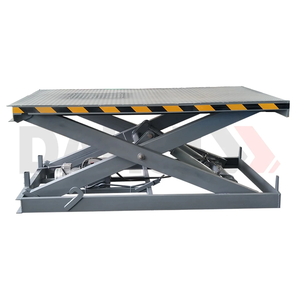 DAHUI Industrial Fixed Steel Scissor Lift Table Electric Hydraulic Lifting Platform  2500x2000mm Customizable