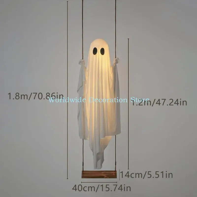 

Q39B Halloween Lights Set Set Светодиодный свежий светящийся открытый орнамент для двора на открытом воздухе и в