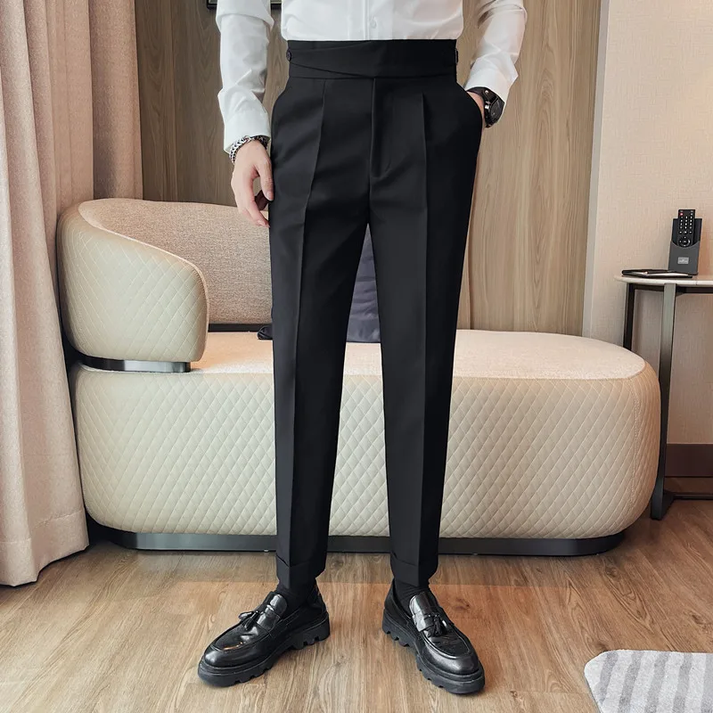 High Quality Solid Dress Suit Pants For Men Clothing All Match Slim Fit Casual Straight Trousers Business Formal Wear Black Sale - AliExpress 200000343 High Quality Solid Dress Suit Pants For Men Clothing All Match Slim Fit Casual Straight Trousers Business Formal Wear Black Sale - AliExpress 200000343