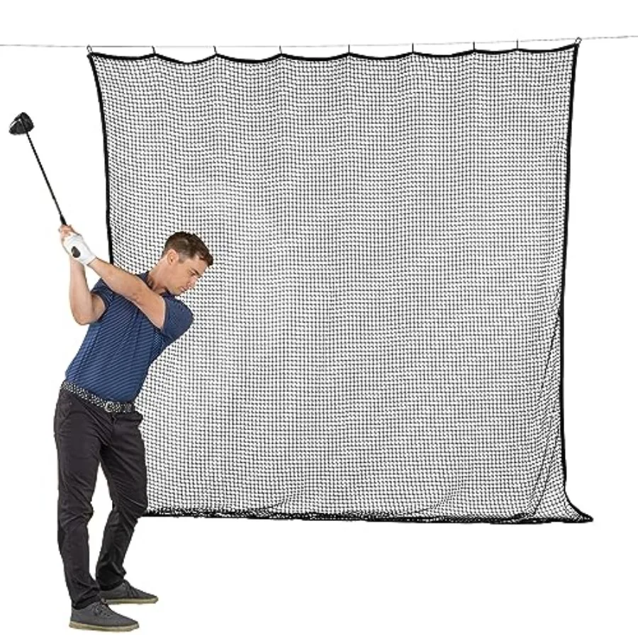 

Sports Netting - 10 ft 15ft 20ft - Hitting Net for Golf Baseball Hockey Soccer LAX and More