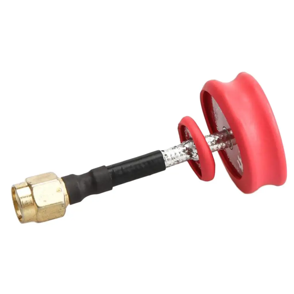 Omnidirectional Circular Polarized FPV Antenna 5 8 Ghz High Gain Red Metal for Racing Multicopter