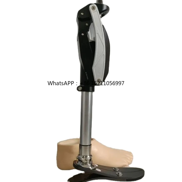 prosthetic leg   orthotic  leg with  four bar pneumatic knee joint medical device