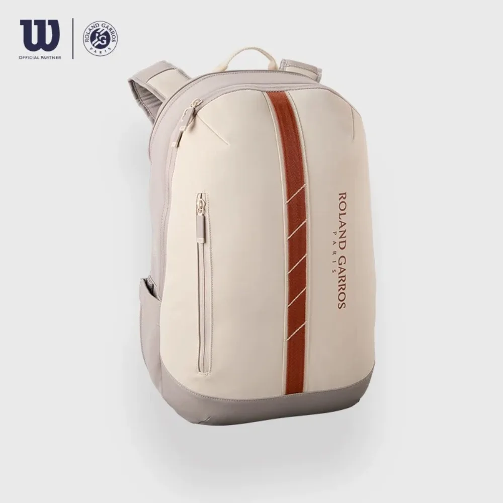 2025 Wilson 2PK Tour Roland Garros Sac à dos vintage pour raquette de tennis Sac à dos pour raquette de tennis Sac d'accessoires pour hommes et femmes