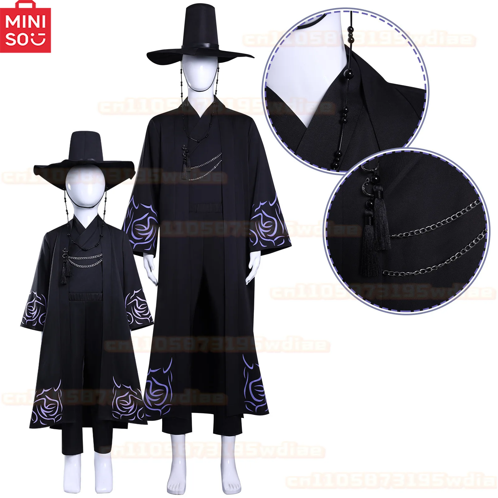 أطفال جينو ساجا بوي أنيمي تأثيري حلي Kpop شيطان هنتر مجموعة الغناء كوريا نمط رجل البدلة قبعة هالوين كرنفال الدعائم الطرف