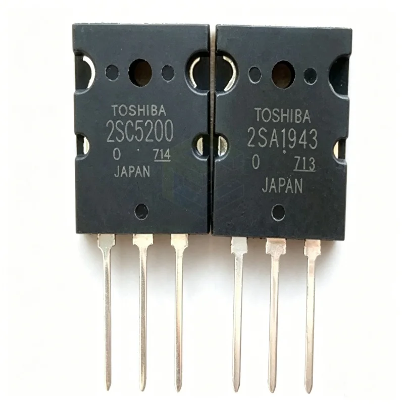 2SC5200 2SA1943  C5200   A1943 – High-power amplifier paired tubes