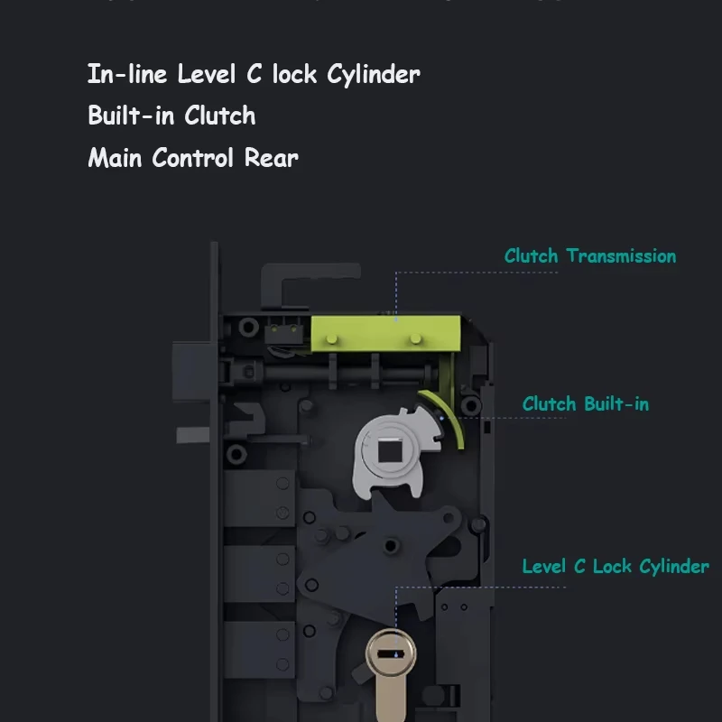 Original Aqara N100 Smart Door Lock Fingerprint Bluetooth Password Unlock With Doorbell For Xiaomi mi home HomeKit Smart home