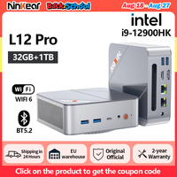 Ninkear L12 Pro Mini PC Intel i9 12900HK Windows 11 32GB DDR4 1TB SSD WiFi 6 PC BT5.2 Tri-Display Desktop Office Gaming Computer
