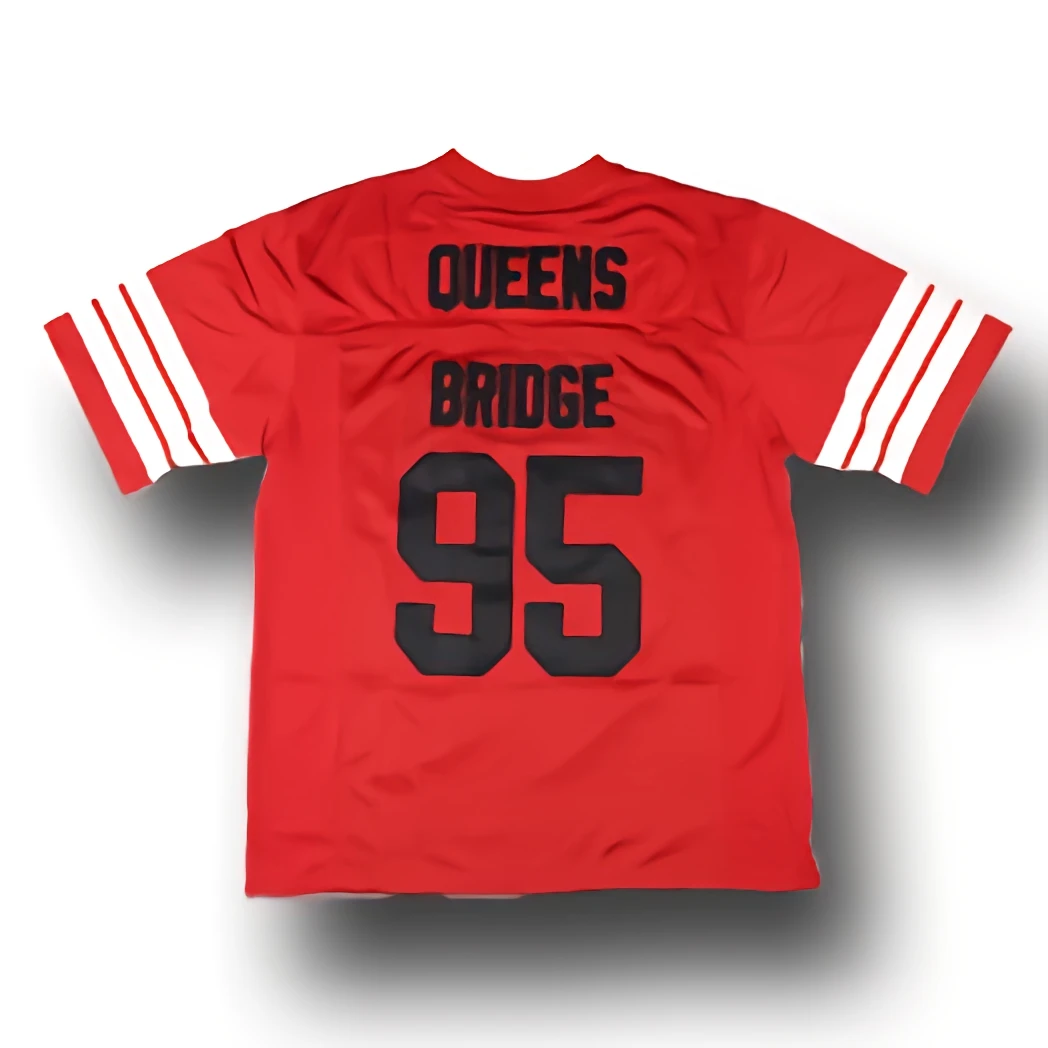 Camiseta de fútbol de The Prodigy 95 para hombre, Jersey de la película henⅱ Queens Bridge, color rojo y azul, talla S-3XL