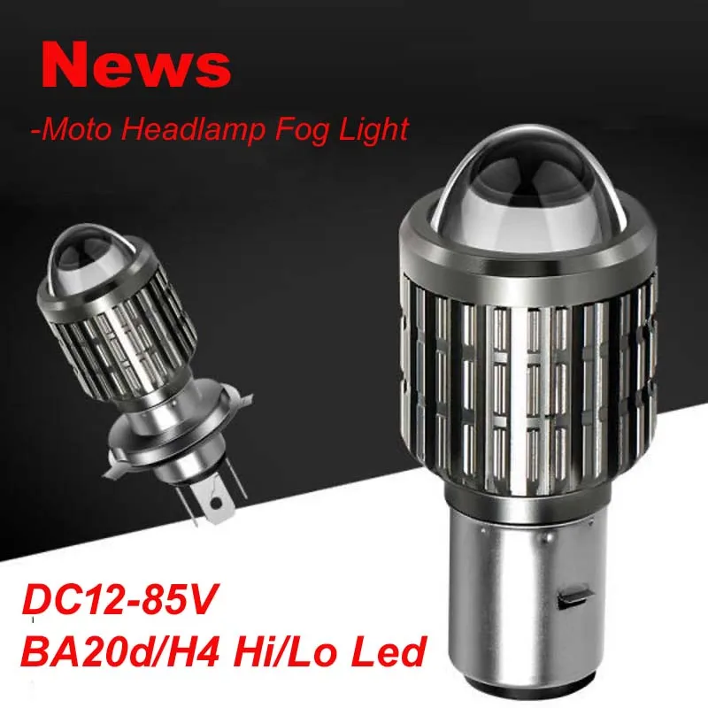 

High quality Electrocar H4 LED,E-Bike,Motobike,Motorcycle 12V 24V 36V 48V 60V 72V 80V BA20d Led bulb light free shipping 2pc/lot