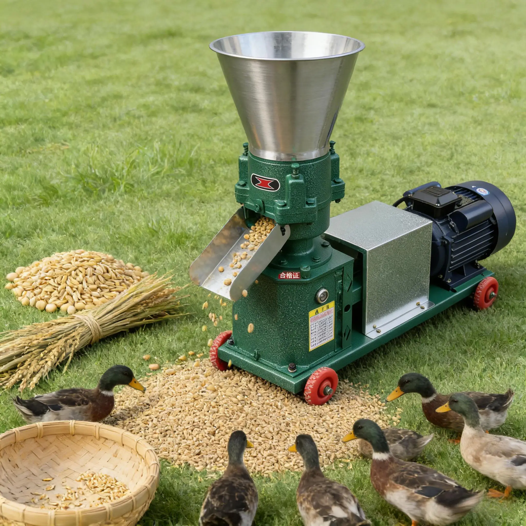 Hot Sale Mini Pellet Machine Pelletizer Machine for Animal Feeds 100-150kg/h Feed Pellet Machine With Best Price