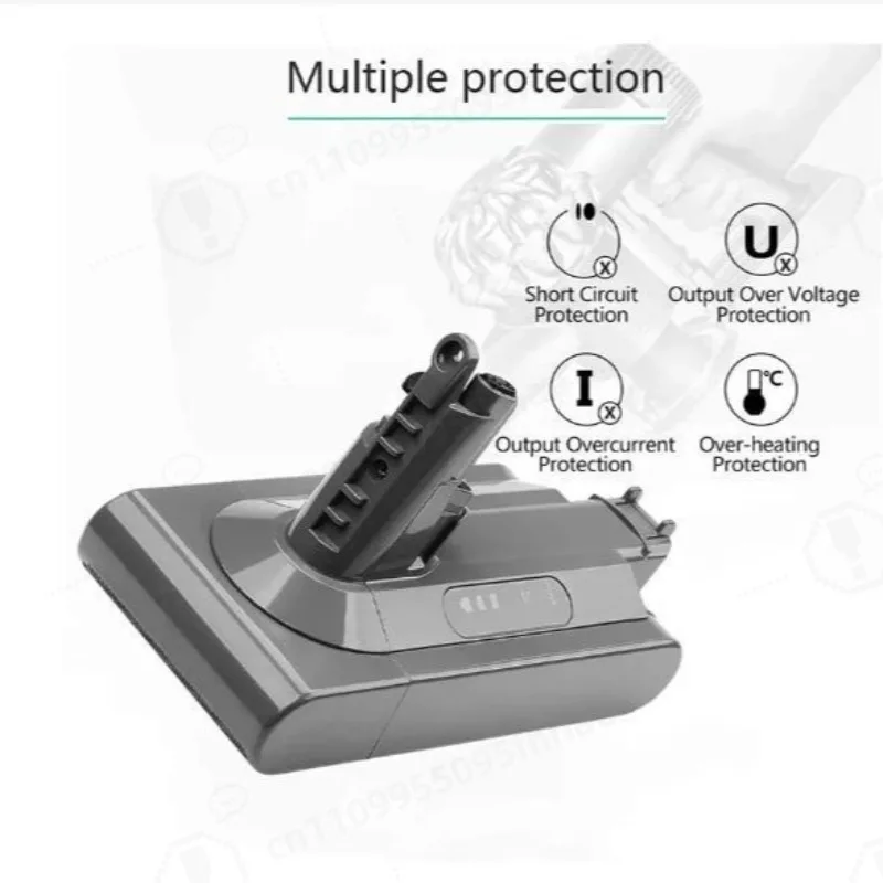 Lithium‑ion Replacement  for V10 V8 V7 V6 DC16 31 34, Cordless Handheld Vacuum Cleaner Supply