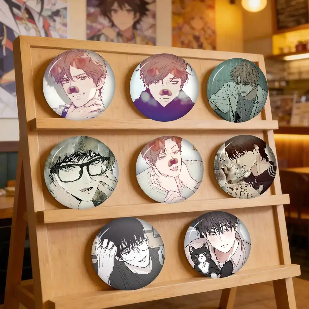 Anime Korea Manhwa Lapel   Anime Brooches Cute Cartoon Badge Jacket Jeans Lapel Pin Gift Accessorie