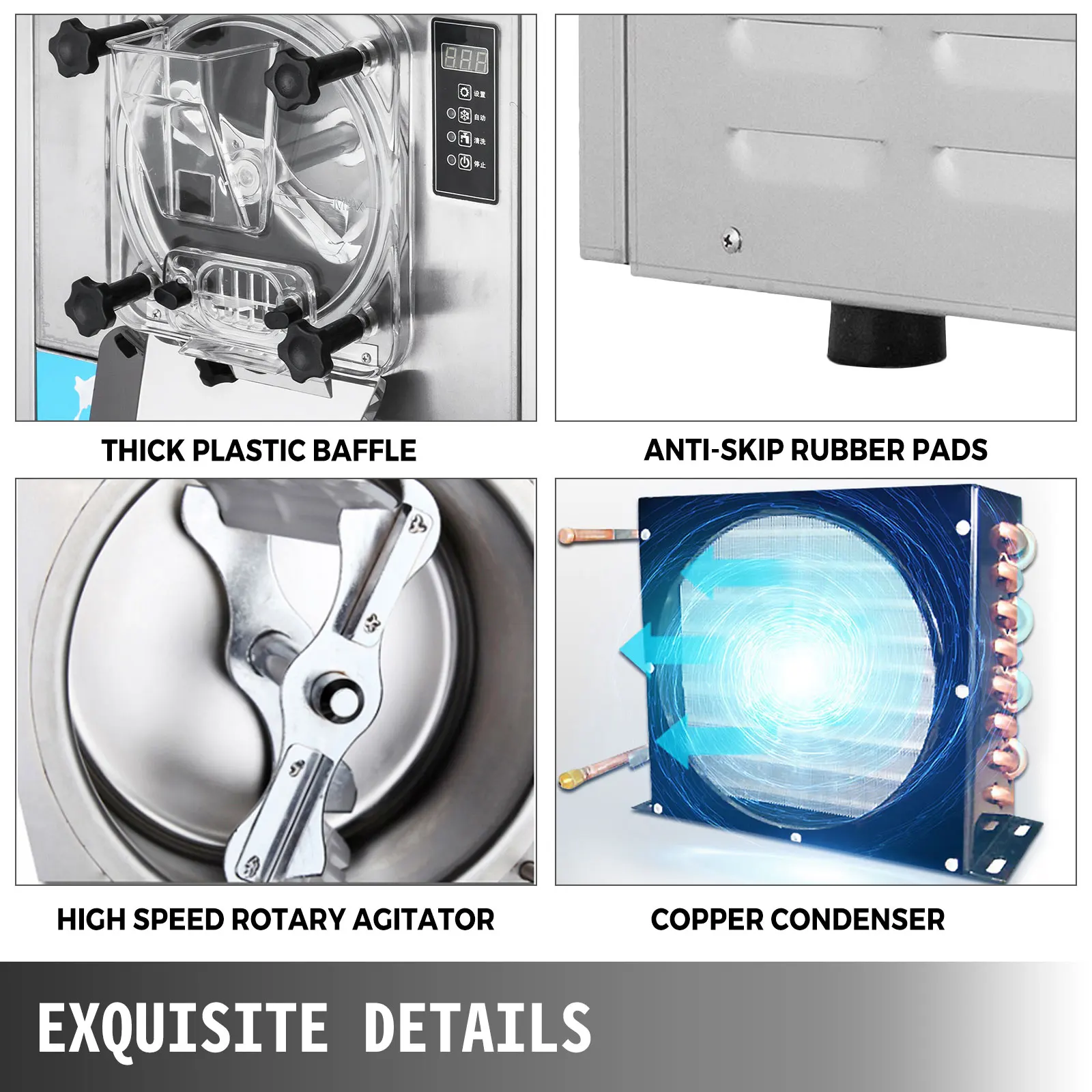 

TULX Hard Ice Cream Machine Automatic Roll Batch Freezer Makers Commercial Yogurt Ice Cream Making Machine for Business Prices