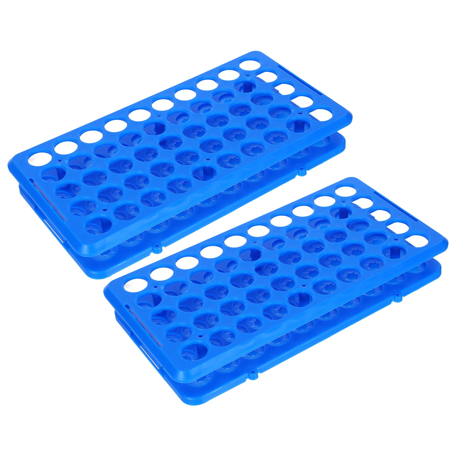 

2Pcs 's Science Experiment Test Tube Rack Plastic Stable Holder Stand 50-Holes Lab Organizer Scientific Equipment