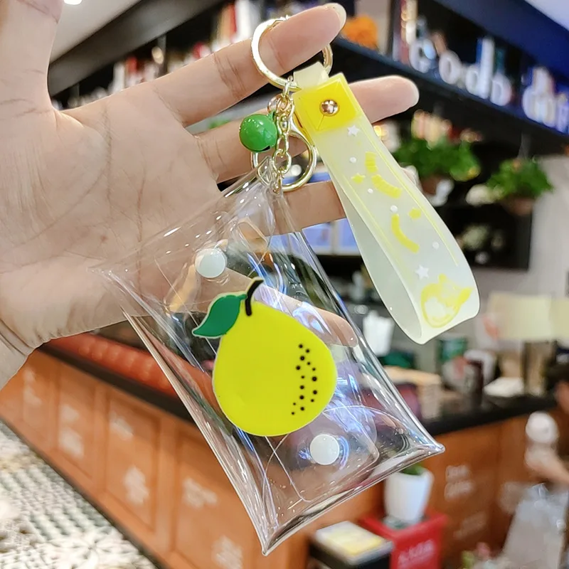 مفتاح كيس التخزين المحمولة شفافة بولي كلوريد الفينيل حقيبة مفاتيح صغيرة محفظة نسائية للعملات المعدنية البلاستيكية الملحقات الصغيرة الحقيبة لتخزين العملات المعدنية الاستخدام اليومي حقيبة